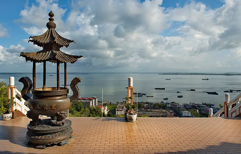 A Buddhist Temple in Sandakan