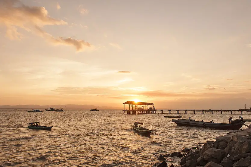 Sunset At Tawau Port