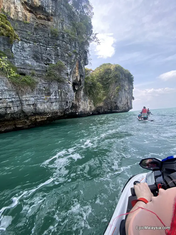 Jet ski island hopping tour from Langkawi