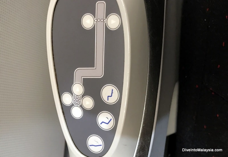 the seat control on Airasia flatbed premium