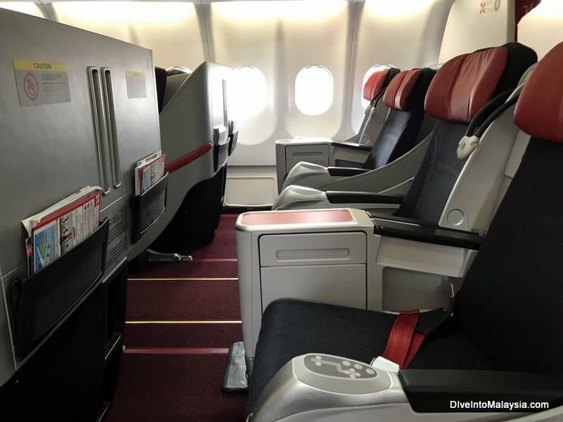 Air Asia premium flatbed review row 2