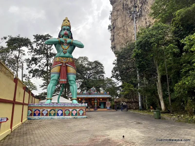 Lord Hanuman Statue Sri Anjaneyar Temple Batu Caves