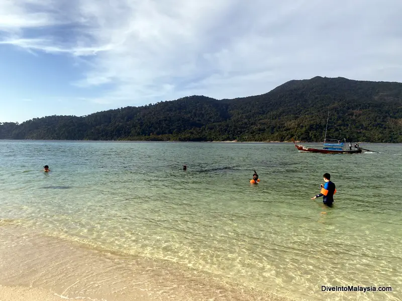 Snorkelling off Sunrise Beach in Koh Lipe