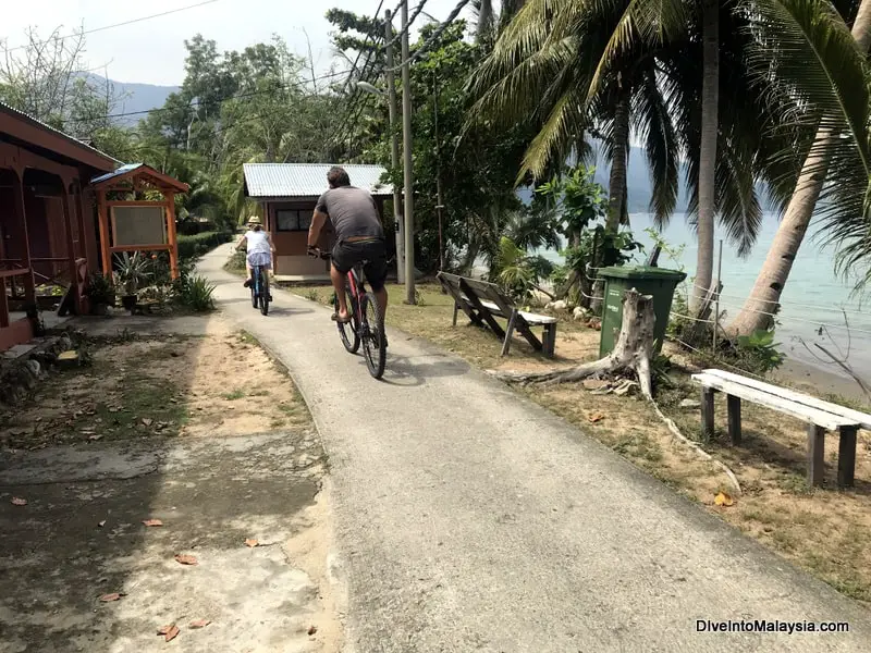 ABC Beach Tioman cycling