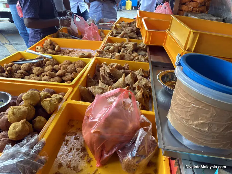 Indian food in Little India in George Town Penang