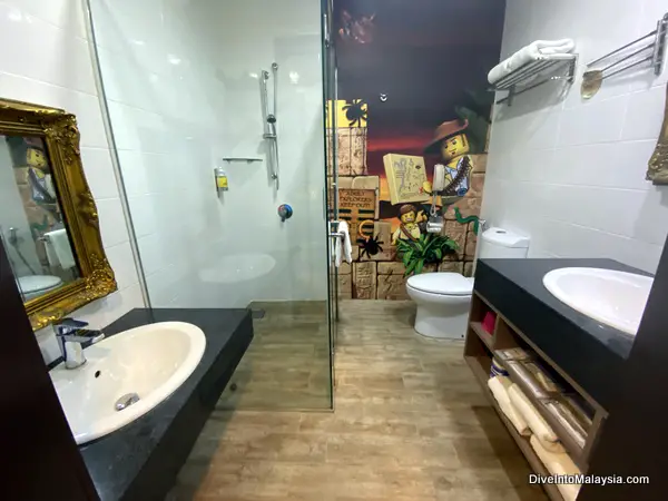 Legoland Hotel Malaysia Adventure themed room Bathroom