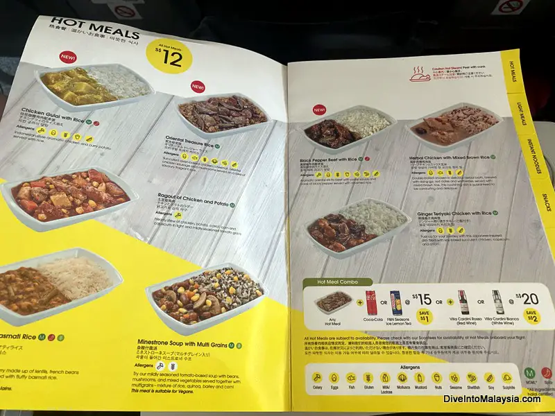 Scoot menu