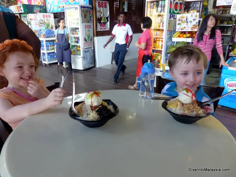 ice kacang on Penang HIll