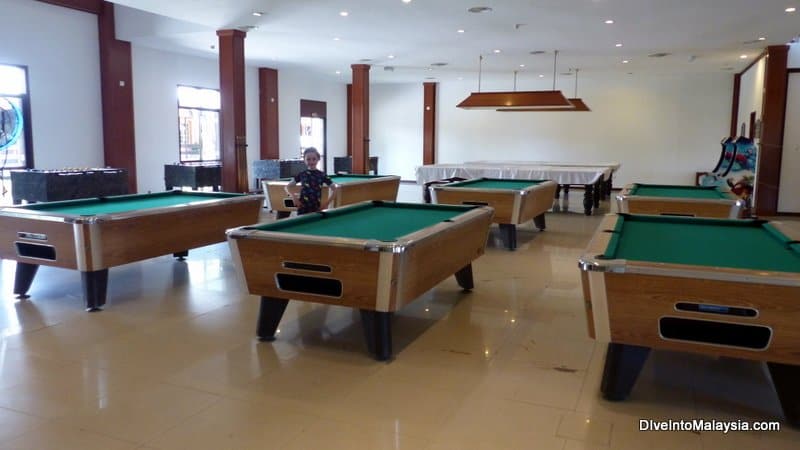 Games room at Berjaya Tioman