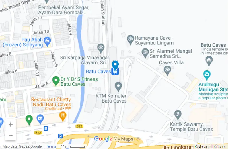 Batu Caves map