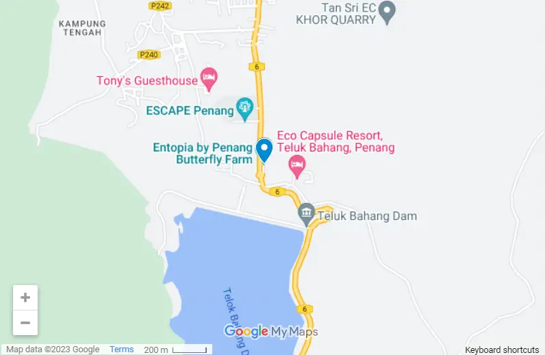 Entopia Penang map