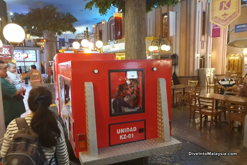 KidZania Kuala Lumpur fire truck