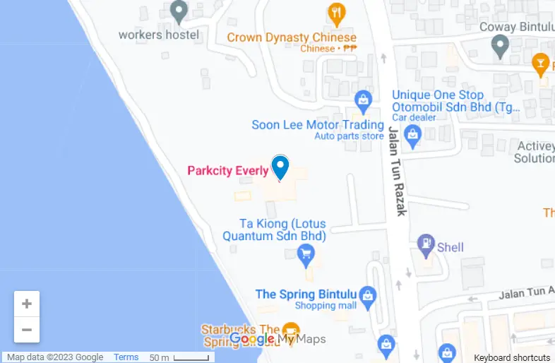 ParkCity Everly Hotel Bintulu map