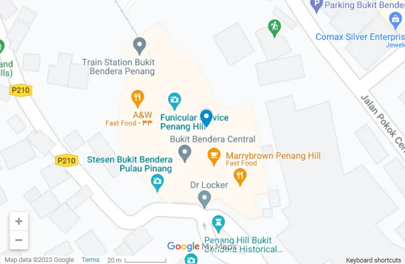 Penang Hill map