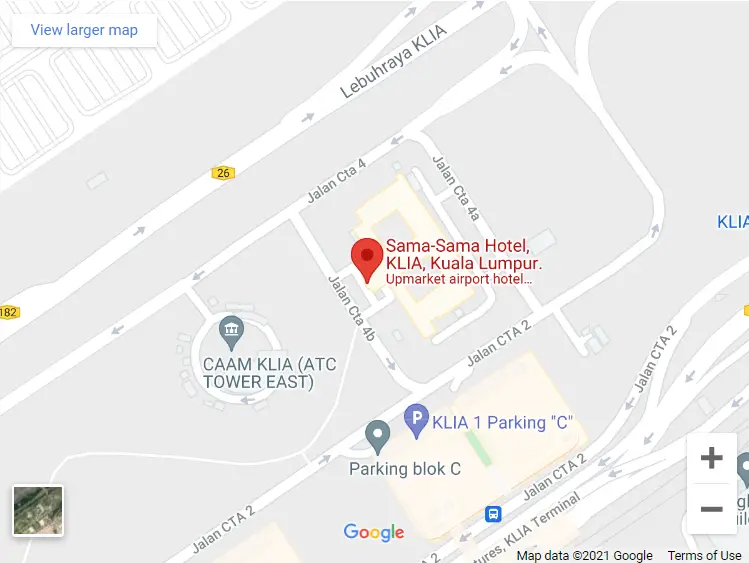 Sama Sama Hotel Review KLIA location map